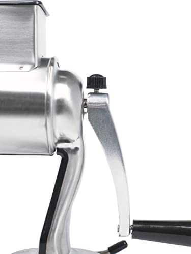 Master Feng Kitchen Grater, Cheese Grater 5 High-Efficiency Vegetable Slicer With Interchangeable Round Stainless Steel Blades, Suitable For Fruits, Vegetables And Nuts. (Silver) #TOP4