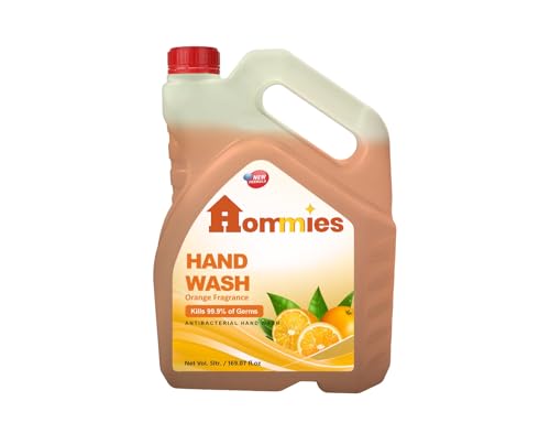 Image of Hommies Liquid Handwash Refill Can, 5 Litre Orange
