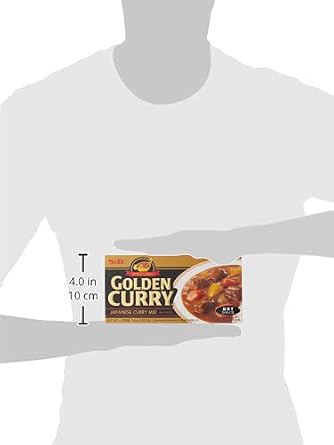 S&B Golden Curry Sauce Mix, Hot, 7.8 Ounce (Pack of 4)