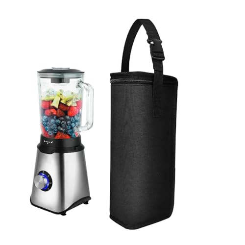 Batidora portátil – de transporte de nailon | Recipiente compacto para batidora de cocina, de mano con correa de mano, perfecta para viajes, al aire libre, pícnic, de almacenamiento