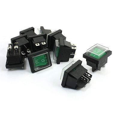 Bouton vert étanche 4 broches et commutateur DPST haute isolation électrique