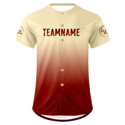 Camiseta personalizada de béisbol con uniforme de equipo degradado para hombres, mujeres, adultos y jóvenes miniatura 2