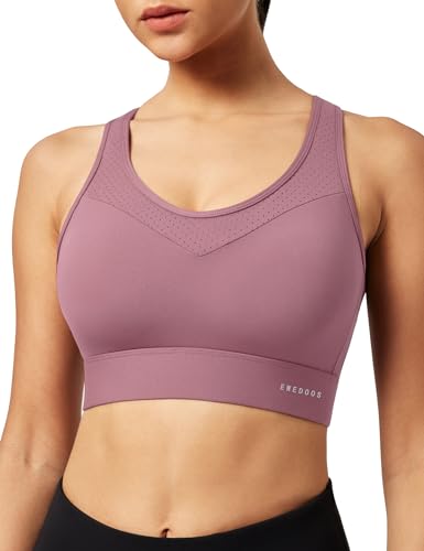 Ewedoos Sports Bras for Women High Support High Impact Sports Bras for Women Large Bust Push up Racerback Workout Running Bra