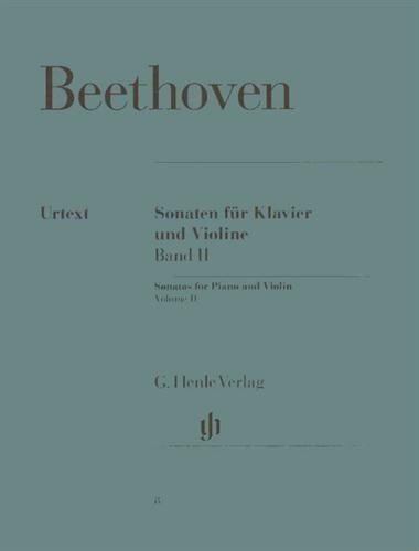 Beethoven, Ludwig - 10 Sonatas Volume 2 No 6-10 for Violin and Piano - Henle Verlag URTEXT Edition      Sheet music