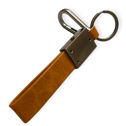 Image of Leather Keychain for Bike & Car Keys | 4 Color Leather with Durable 360 Degree Rotate head and Safety Metal Clip
