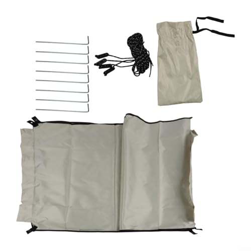 Parabrisas cortavientos para acampar al aire libre, senderismo, playa, picnic, tela Oxford 210D ligera, escudo de privacidad con varillas y anclajes estables, bloqueador de viento plegable para (tipo
