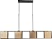 Capital 830941AB Paxton Chandelier, 4-Light 400 Total Watts, Aged Brass/Black