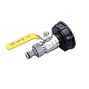 Ibc-tankkraanadapter S60X6 Grove draad Wateropslagtank Slangmontageonderdelen Messing waterstootconnector Tankafvoeradapter Reservewater Stookolieslangmontageonderdelen