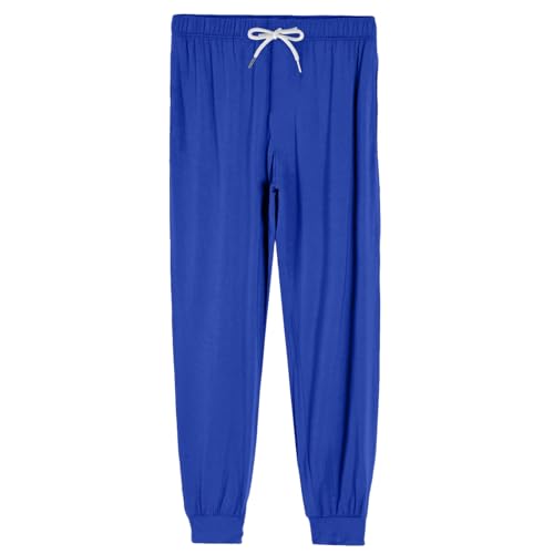 Mens Pajama Pants,Solid Lightweight Loungewear Comfy Jogger Sleep Pant Long Pj Bottoms With Pockets, M-3XL2