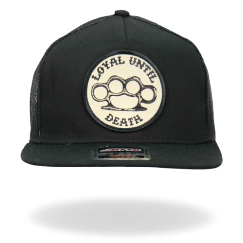 Hot Leathers GSH2015 Loyal Until Death Snapback Hat - One Size Black