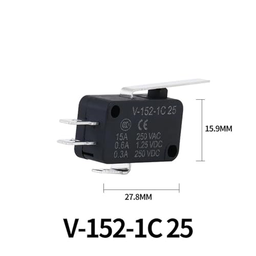 Interruptor de limite momentaneo V-155-1C25 micro para final de carrera CNC 5