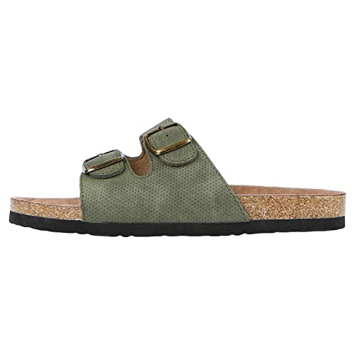 Image of Northside Womens Mariani Leather Strap Cork Sandal | Comfort Sandals