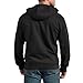 Dickies Men's Full Zip Fleece Hoodie, Black, Medium