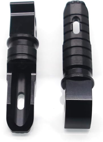 Image of MZS Motorcycle Foot Pegs, Passenger Rear Footpegs Footrest Pedal Adjustable CNC Black Compatible with FJ09 FZ1 FZ6 FZ8 FZ07 FZ09 FZ10 MT03 MT07 MT09 MT10 NIKEN TMAX XMAX XSR700 XSR900 R3