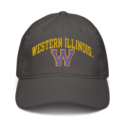 Gorra de béisbol ajustable gris oficial Western Illinois miniatura 2