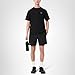 Lacoste Men's Ultra Dry Lightweight Stretch Shorts, Black, Large