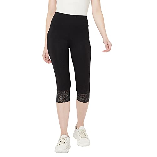 Image of ESPRESSO Women's Casual Relaxed Fit Cotton 3 /4th Capri Pants - Pack of 2