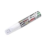 Minear - Lápiz reparador de pintura de coche, portátil, 12 ml, color blanco, negro, plateado y rojo