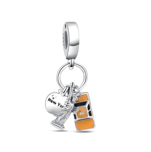 Image of Charms for Bracelets and Necklaces Statue of Liberty CHARM and Family Clasp Safety Chain Charm Beads Charms Jewelry for Women