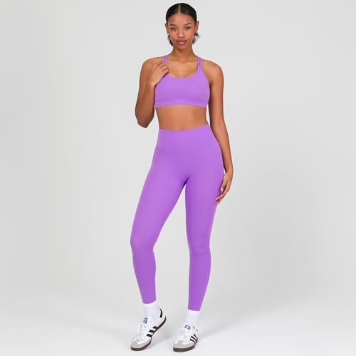 Image of YITTY Active Women's Ultraluxe Strappy Medium Impact Bra, Athleisure, 4-Way-Stretch