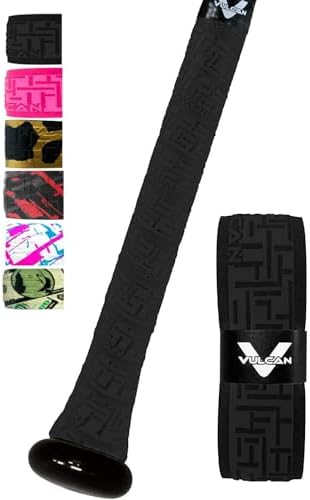 Vulcan Bat Grip, Vulcan 1.75mm Bat Grip, Black