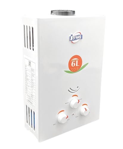 Jyoti Deluxe LP Instant Gas Geyser/Water Heater | ISI Marked Heating Element with 6Ltr Capacity Copper Tank Gas | Including 1 Year Comprehensive Warranty from Manufacturer (Deluxe LP) Jyoti Deluxe LP Instant Gas Geyser/Water Heater | ISI Marked Heating Element with 6Ltr Capacity Copper Tank Gas | Including 1 Year Comprehensive Warranty from Manufacturer (Deluxe LP)