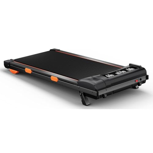 Under Desk Walking Pad with Incline, Treadmill for Home Office, 2.5HP, 300 lbs Capacity, APP/Remote Control, LED Displays, Manual Incline
