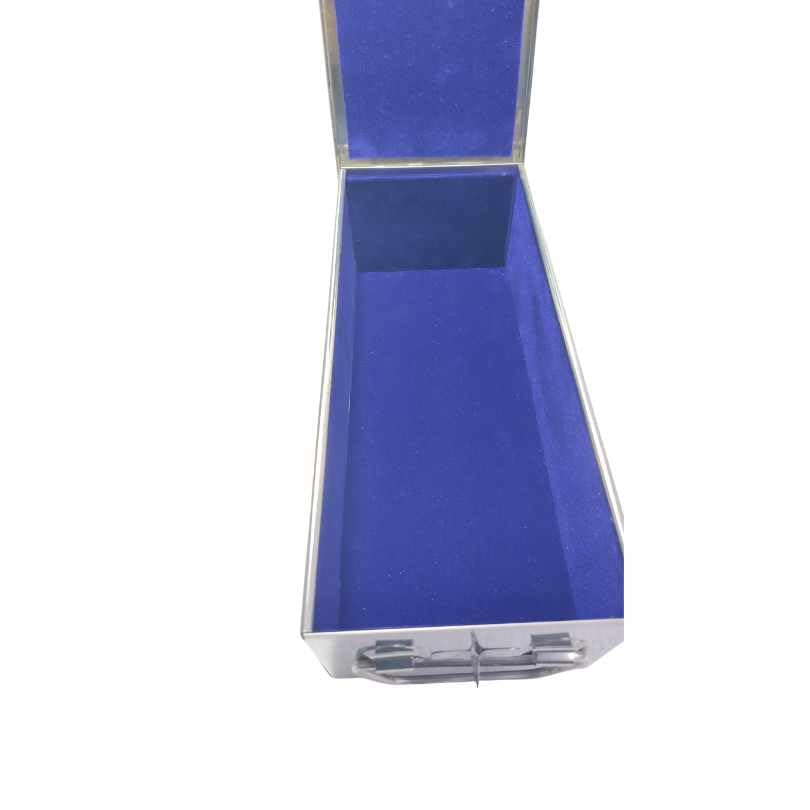 Image of Stainless Steel Storage Box, Cash Box, Pooja Peti, Organizer, Vanity Storage Box, Jewellery Safe Bank Locker, Cash Box With Handicrafts Digital Meena Kari Design (Blue, 10.2 Inch)