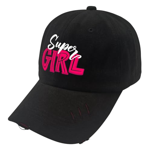 Super Girl Womens Baseball Hat Hiking Cap for Men Tennis Hats Quick Dry Sun Visor Hat3