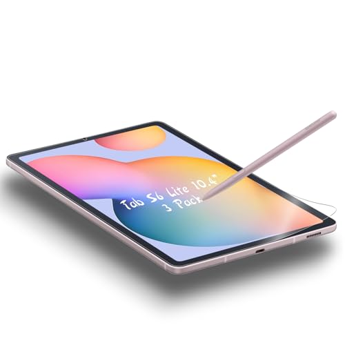 PYS 3 Pack Paper Screen Protector for Samsung Galaxy Tab S6 Lite (10.4 Inch, 2024/2022/2020 Model) - Write and Draw Like on Paper, Matte PET Film, Nib Friendly, Anti-Glare