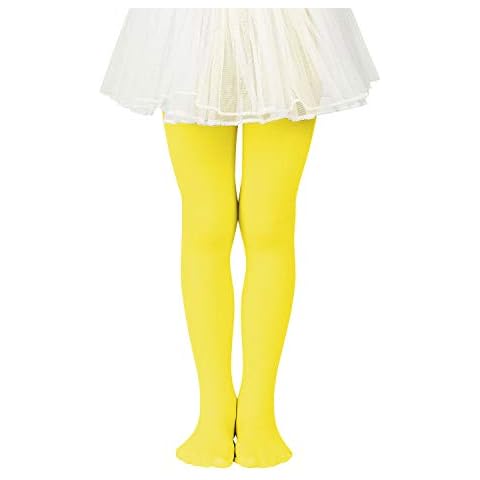 Zando Bright Yellow Girls' Thermal Tights Cover