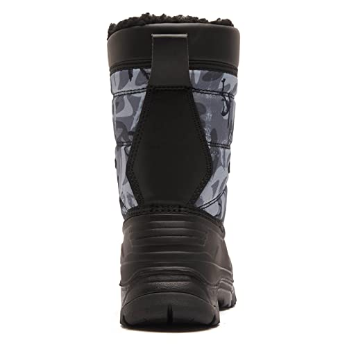 Bodatu Boys Snow Boots Outdoor Waterproof Winter Kids Shoes Black 7768 thumb #4