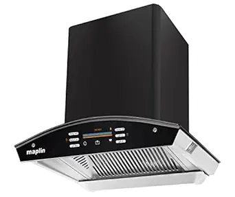 Maplin Filterless Kitchen Chimney in 60 cm (Silver) with Features Auto Clean, LPG Sensor, Wave Sensor