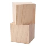 Bois de pin de qualité : nos cubes en bois vierge non finis sont fraisés à partir de bois de pin séché au four qui n'est pas peint, imprégné, etc. Après avoir été entièrement poncé, il a des surfaces lisses et une texture claire, pas besoin de vous soucier de l'écaillage.