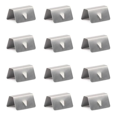JawGrew Wind Deflector Clips, Stainless Steel Rain Gutter Clip Replacement, Windproof and Rainproof...