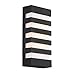 WAC Lighting WS-W23614-BK DweLED Folsom 14in LED Outdoor Wall 3000K in Black Light Fixture, 14 Inches