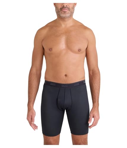 SAXX Underwear Co. Men's Quest Quick-Dry Mesh Long Boxer Brief Fly