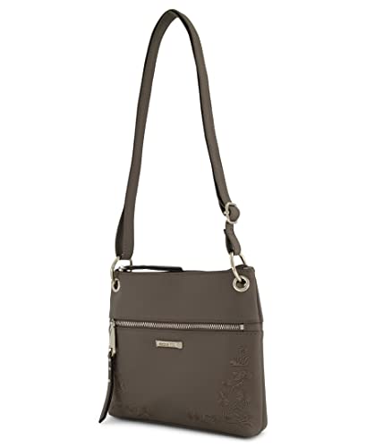 Rosetti Women's Bodhi Mini Crossbody Bag, Faux Leather Purse, Adjustable Strap, Smoke, One Size3