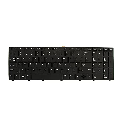 Abakoo New Keyboard Compatible with HP Probook 450 G5 / 455 G5 / 470 G5 L01028-001 with Backlit Frame US Black