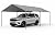 Carport Canopy Cover 12' x 20' Cut Size, 11'6" x 19'6" Finish Size Heavy Duty Tarp Tent Roof White and Silver, Only Cover (Silver 12x20)