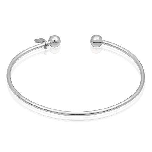 Preisvergleich Produktbild Rendez-vous RueParadis Paris - Armreif - Vierblättriges Kleeblatt - Massives / Sterling Silber 925 - Glücksbringer - Damenschmuck Valentinstags
