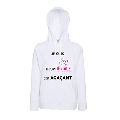 Sweat à capuche drôle fille idéal pour le collège ou les sorties entre amies