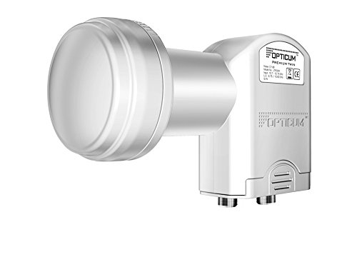 Opticum LTP04H - LNB doble para equipos por satélite (Full HD, 3D), negro (importado)