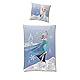 Disney Die Eiskönigin Bettwäsche Set 135x200 80x80 cm · Frozen Mädchenbettwäsche mit Anna und ELSA · Motiv Diamonds aus 100% Baumwolle mit Reißverschluss