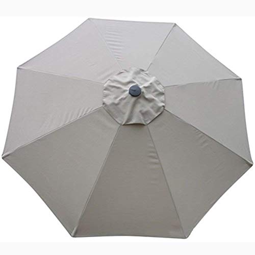 Sombrillas paraguas mercado patio de gran tama単o 270cm toldo gris para jardin y terraza