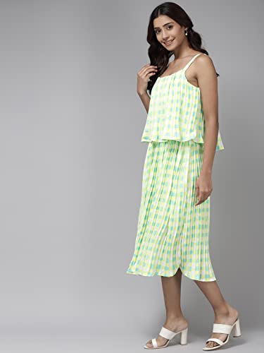 Image of Aarika Womens Yellow Color Georgette Dress