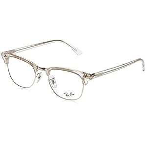 Ray-Ban 0RX 5154 2001 49 Lunettes de Soleil, Blanc (White Transparent), Mixte Adulte