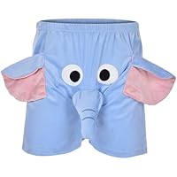 Gefomuofe Pantalones cortos para hombre, diseño de elefante,