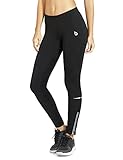 Baleaf Women's Cycling Running Athletic Thermal Fleece Tights Black Size XS