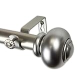 Rod Desyne 1' Rotunda Curtain Rod, 120-170 inch, Satin Nickel